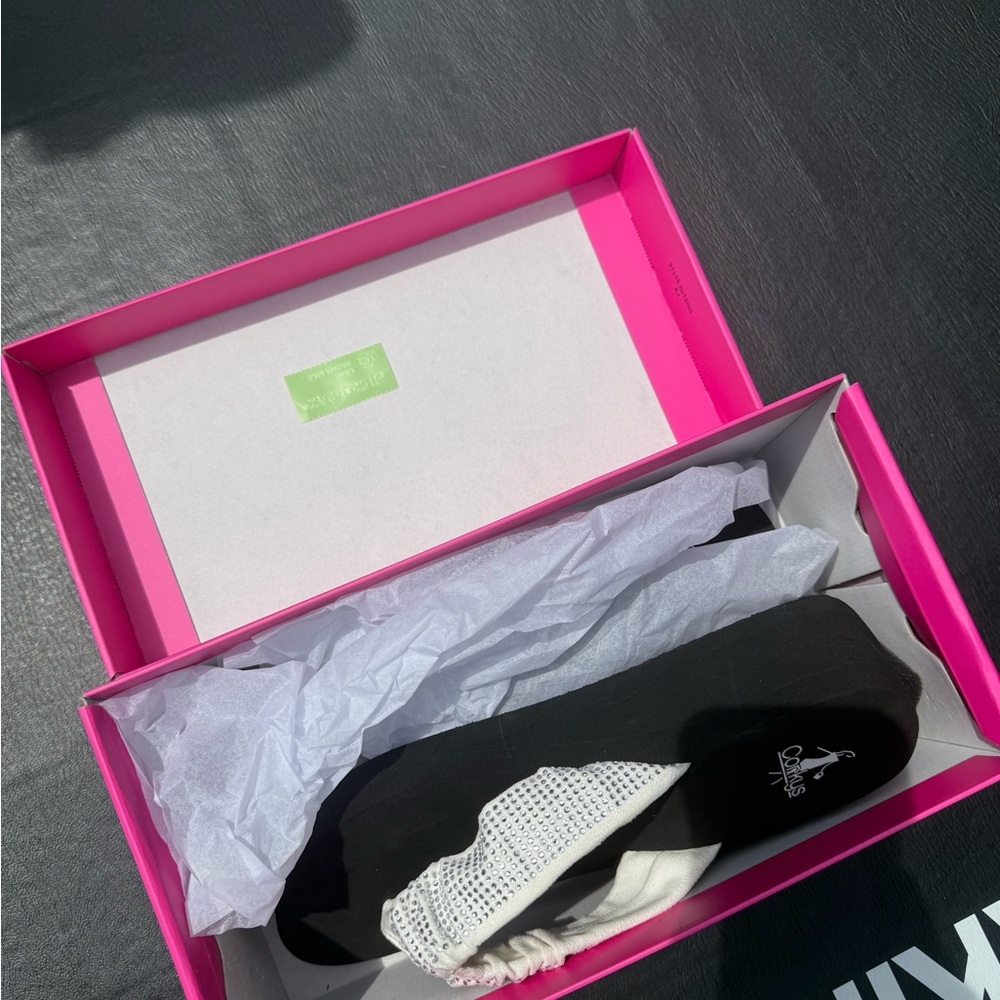 Corkys White Shoes in Pink Box
